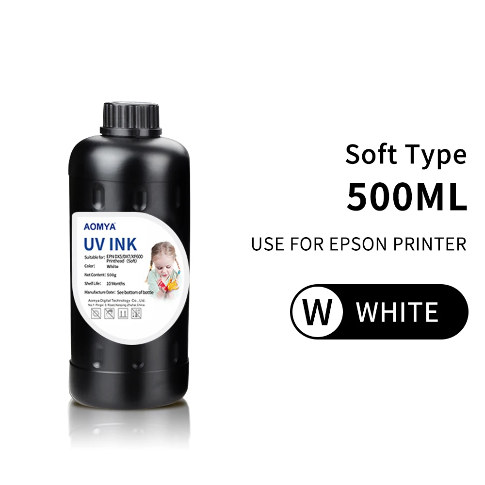UV Ink For Epson DX4 DX5 DX7 Print Head 3D Led UV Ink for Epson L805 1390 1430 1410 L800 L1800 flated Inkjet Printer 500ml inkjet printer ink