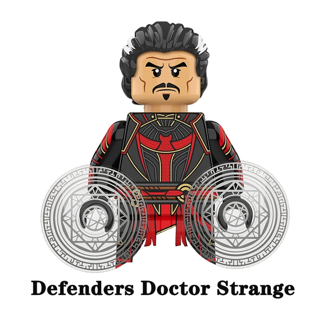 Disney Doctor Strange Scarlet Witch Moon Knight Wong Building Block Dormammu Hulk Ultron Carter Professor X Brick America Chaves O-XP436