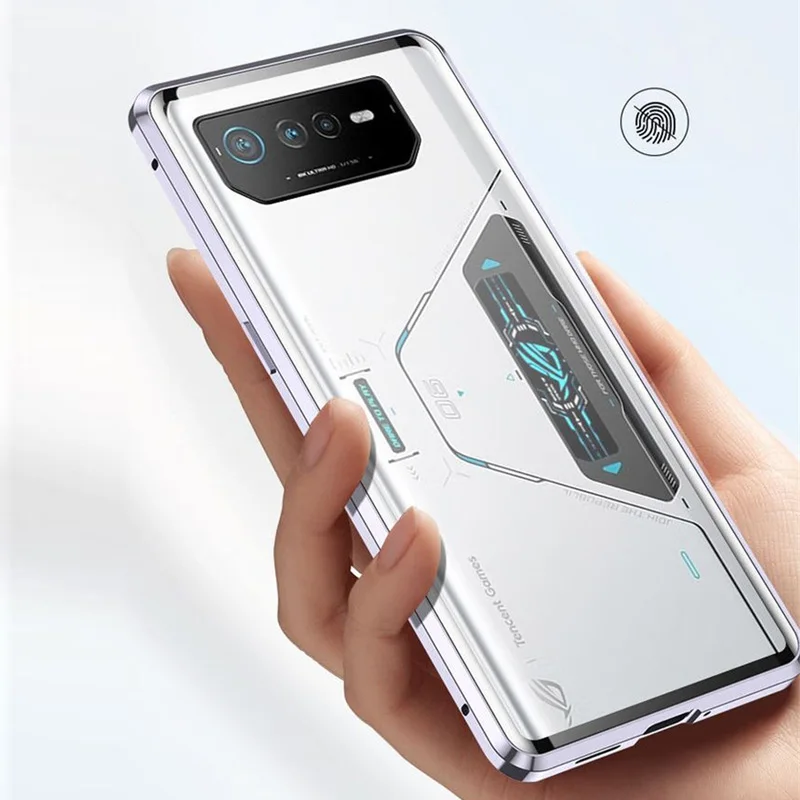 Capa For Asus ROG Phone 6 Pro Tempered Glass Phone Case For ROG Phone 6 5 5S Pro 360 Double Sided Magnetic Protective Flip Cover