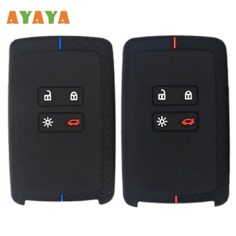 Copri Chiave Auto In Silicone Per Renault Megane 3 4 Kadjar Captur Koleos Espace Clio Scenic 4 Arkana Smart Remote Case Accessori