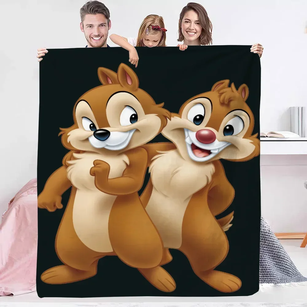 Bed Blankets and Throws Chip and DaleS Throw Blanket Winter Sml Downy Blanket for Sofa Bedspread on the Bed Warm Knee Fluffy