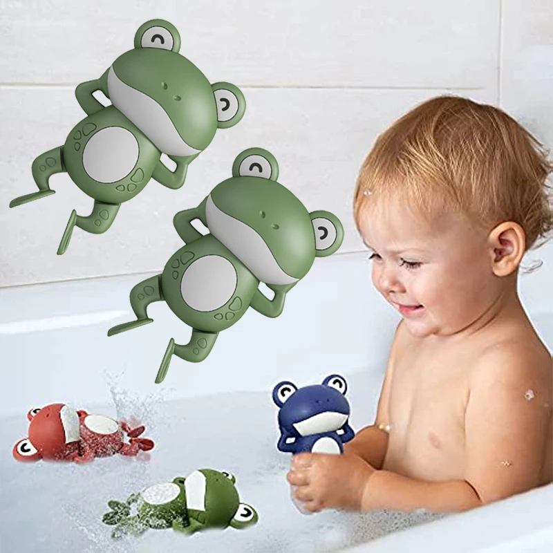 

Игрушки для ванны в виде лягушки для детей, которые плавают в воде, отлично подходят в качестве игрушек для бассейна и сувениров для дня рождения, детские игрушки для купания в воде