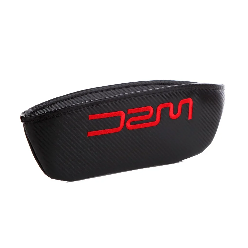 Ricamo Per Wrc Emblem Car Carbon Fiber Style Seat Fessure Storage Bag Per Volkswagen Bmw Mercedes Benz Chevrolet Accessori