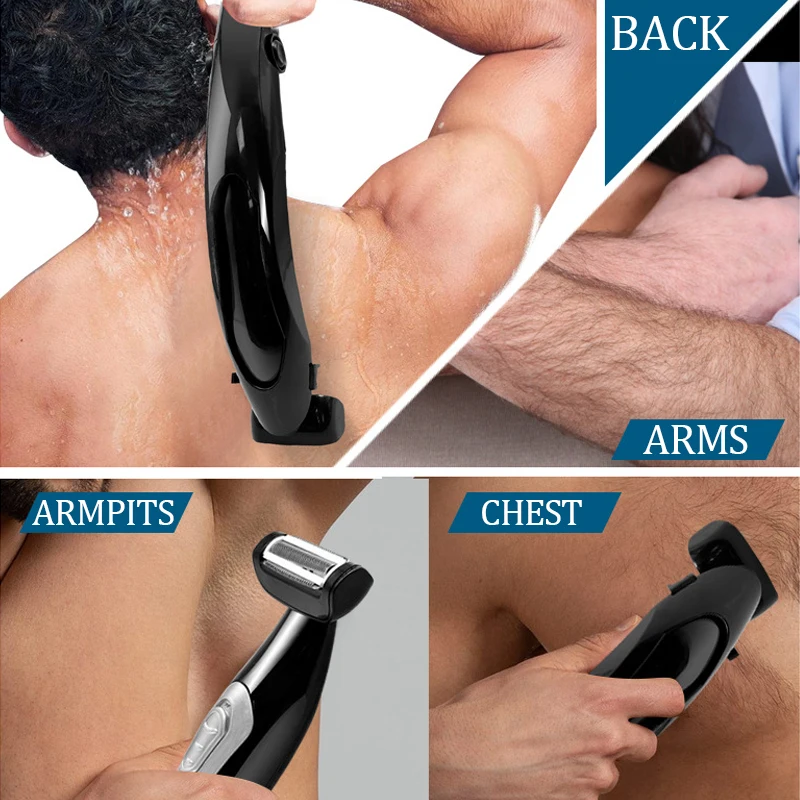 Back Shavers for Men Body Groomers Back Shavers for Men Long Handle, Detachable Extension Handle Men with Back Attachment