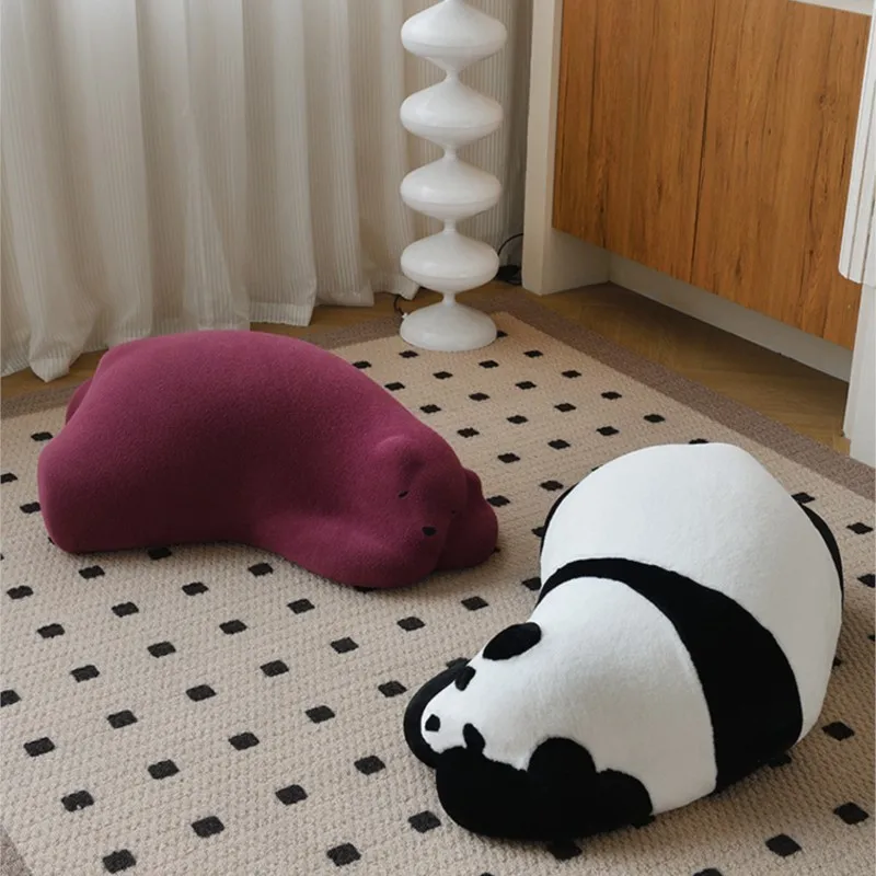 Celebrity Sound Sleeping Bear Single Lounge Sofa Polar Bear Lazy Sofa Kids Animal Seat Designer Padded Stylish Furniture