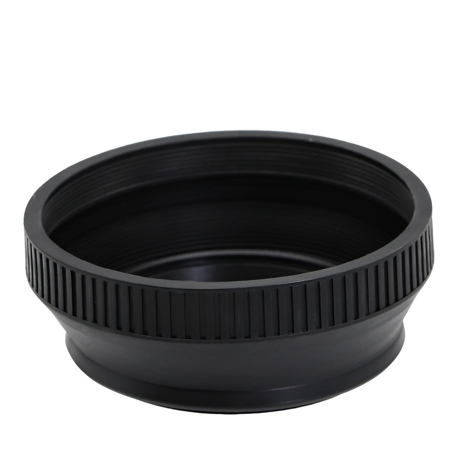 Hensych 3 in 1 Camera Foldable 82MM Rubber Lens Hood Tele/Standard/Wide Angle Sunshade Sunshade with Universal Hood Screw for Camera DSLR Nikon Canon Sony