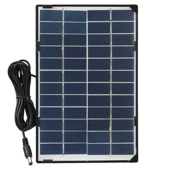 Caricatore solare policristallino per pannello solare da 15 W 12 V adatto per la luce del giardino RV Pannelli solari esterni Monitoraggio della sicurezza della telecamera