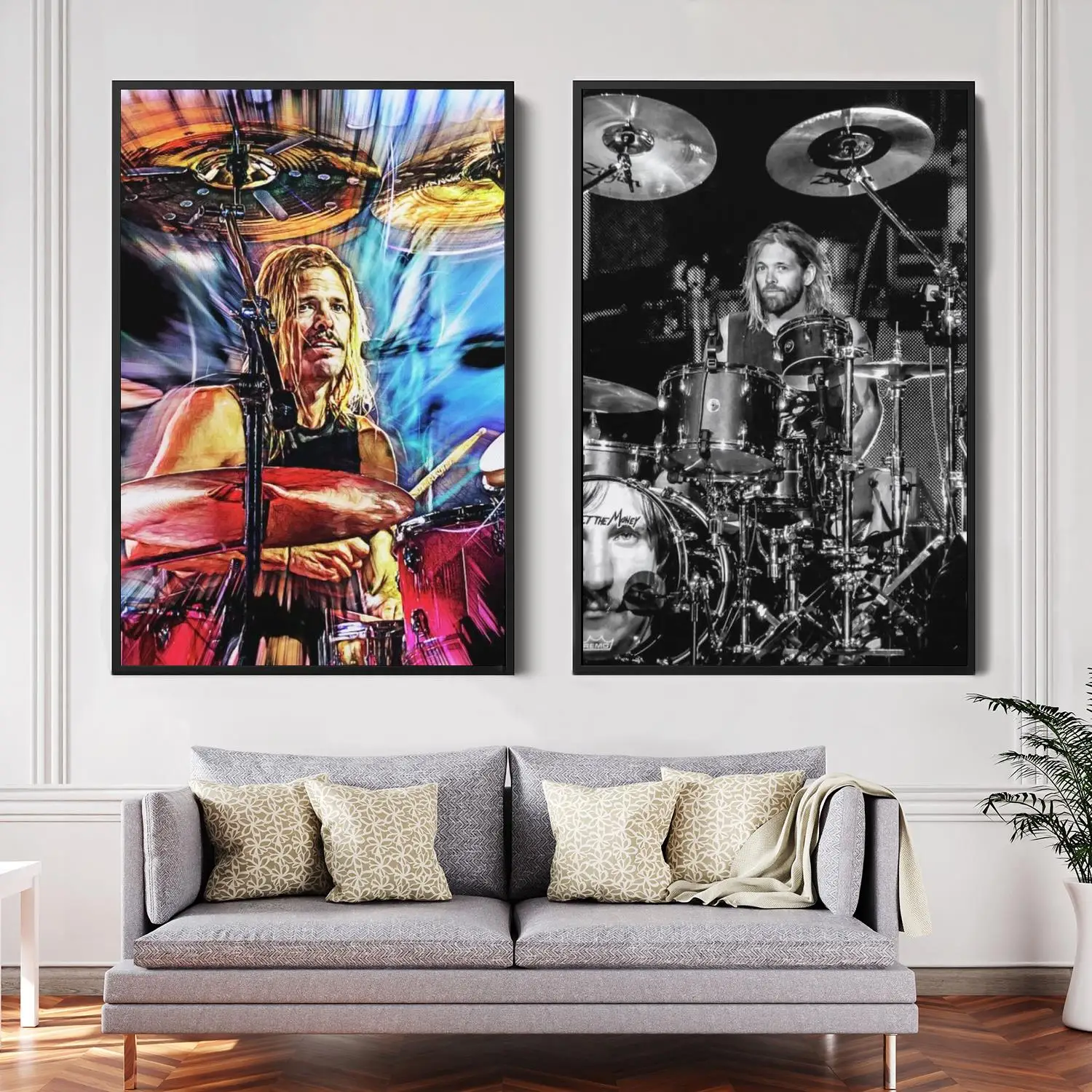 

taylor hawkins Singer Decorative Canvas Posters Room Bar Cafe Decor Gift Print Art Wall Paintings