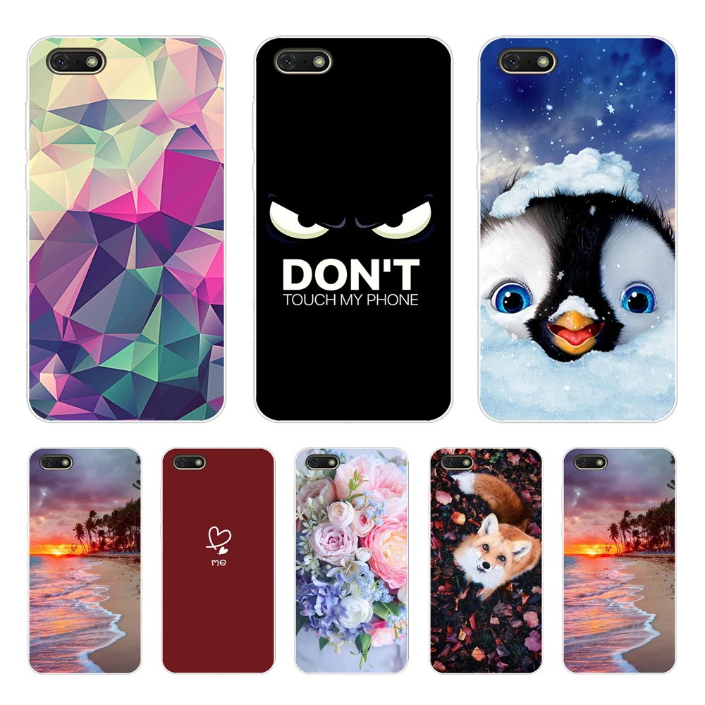 Coque Silicone gel ultra transparente p. Huawei Y5 2018 et Honor 7S - Français