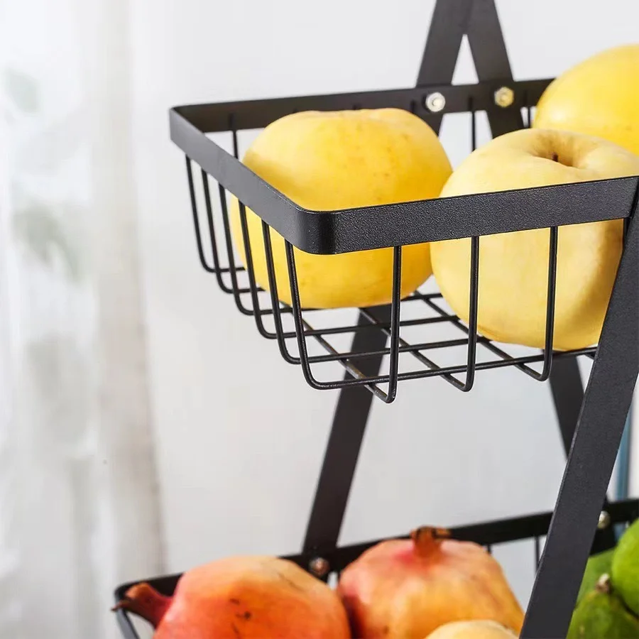 Fruit Basket with Wooden Handles 6