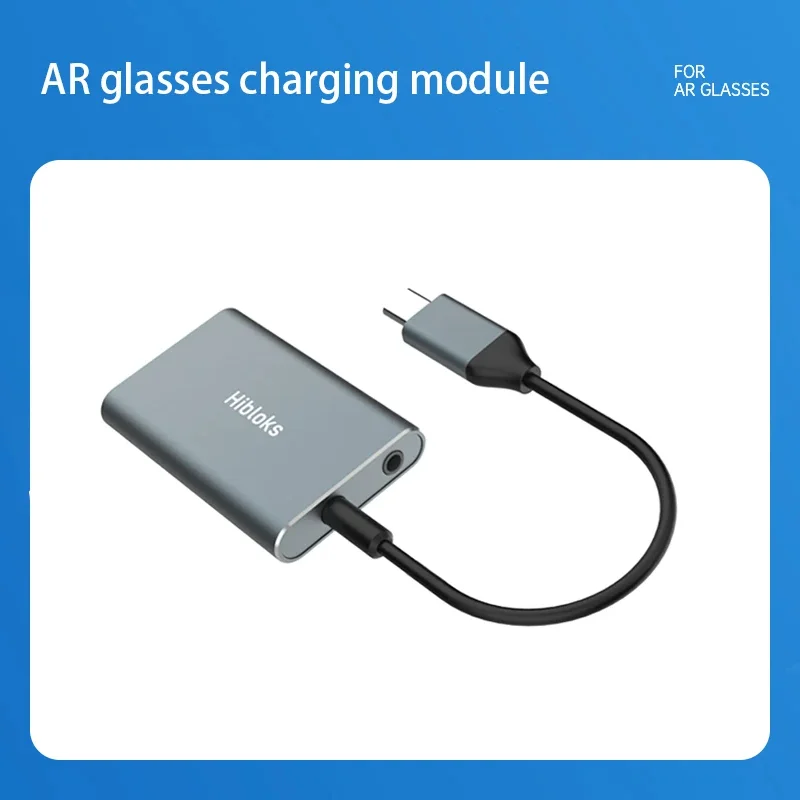 AR Smart Glasses USB-C Adaptateur De Charge Adapté Pour Rokid/Xreal (Nreal) Air Series/Thunderbird Air Series HUB Extension Dock Head Charging Module Accessoires