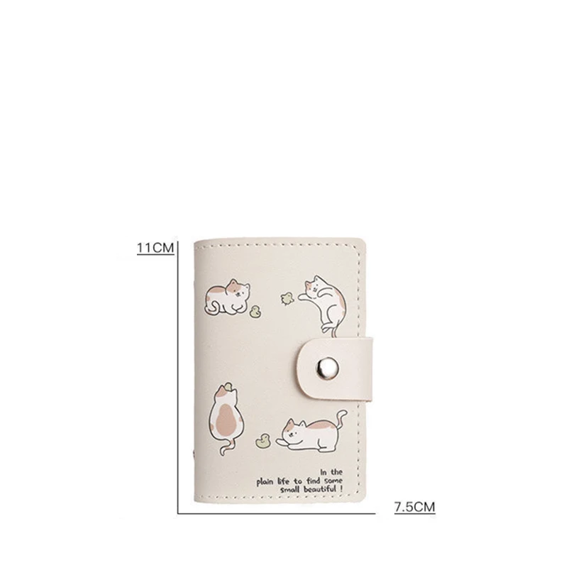 26 Slots Card Holder Business Card Photocards Holder Kawaii Credit Bank Card Case Portable Cash Clutch Wallet Desk Organizer