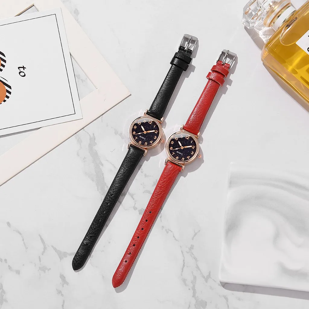 Watch Set For Women Luxury Leather Analog Ladies Quartz Wristwatch Fashion Bracelet Watch Female Clock Relogio Feminino