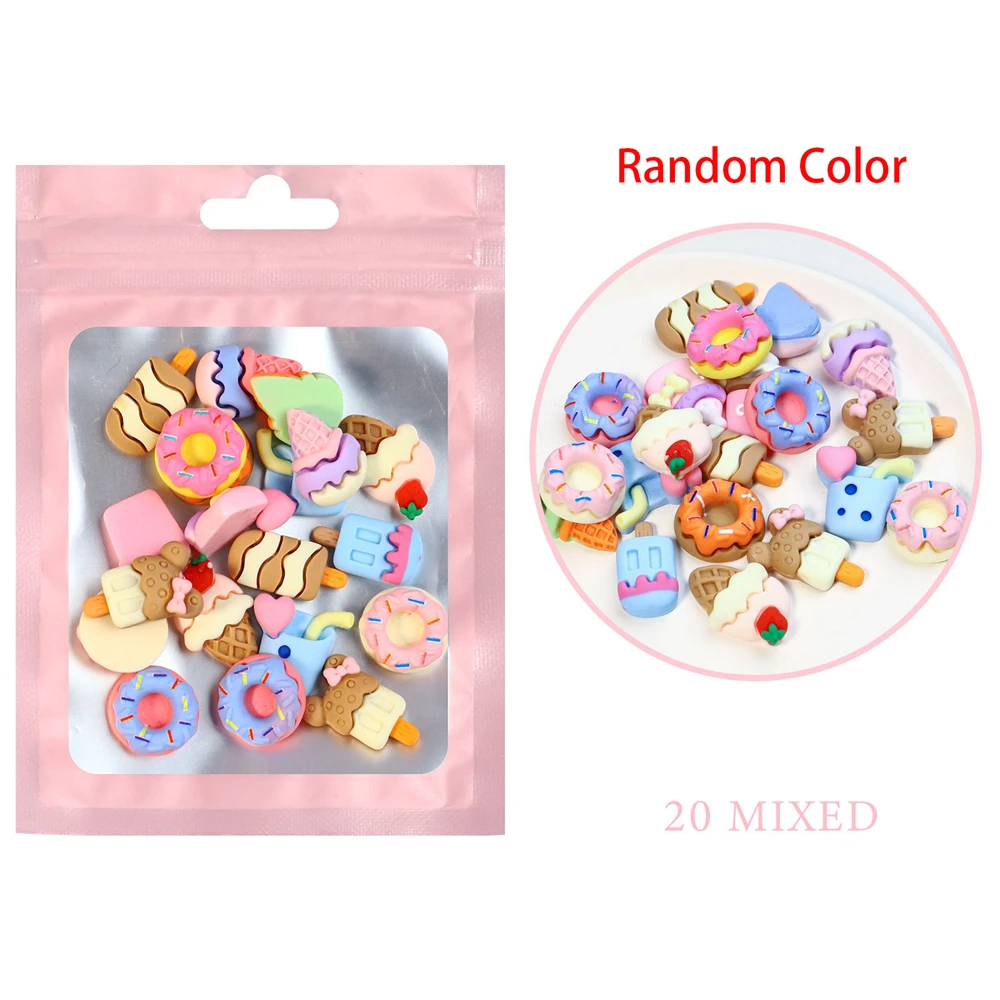 10pcs/lot Kawaii Resin Mix Sweet Candy Nail Art Charms Happy Flower Jelly  Gummy 3d Nail Decoration Diy Cute Nail Accessories - Rhinestones &  Decorations - AliExpress