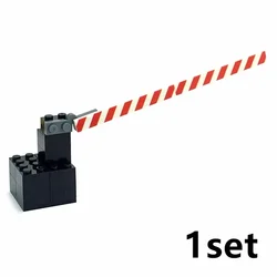 Enhanced Train Accessories and Building Block Set with Wheel Track Parts and Power Functions (Red)