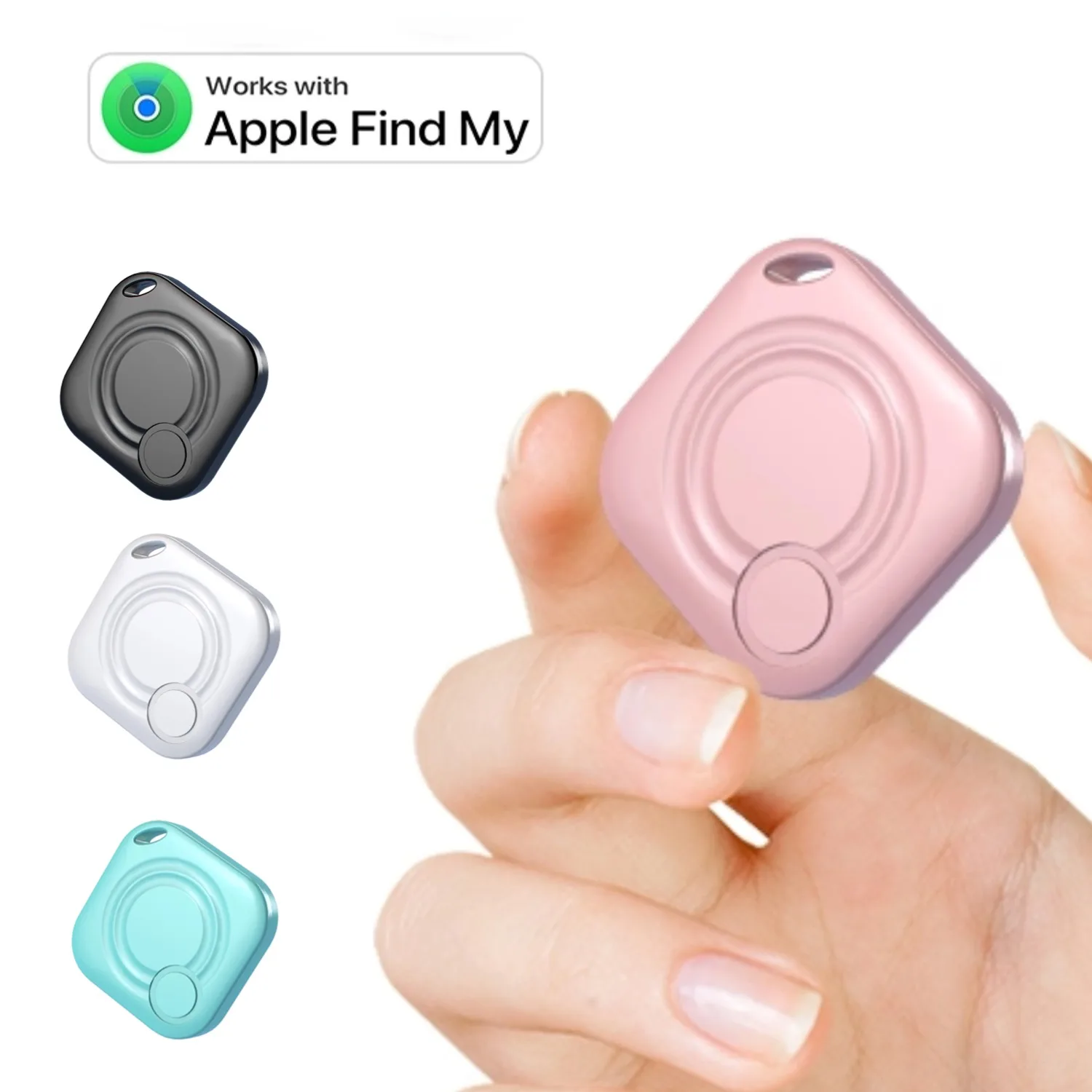 AIYATO Bluetooth Locator IP67 Waterproof Works with Apple Find My (iOS Only) Smart Tag Tracker Item Locator for Bags Luggage
