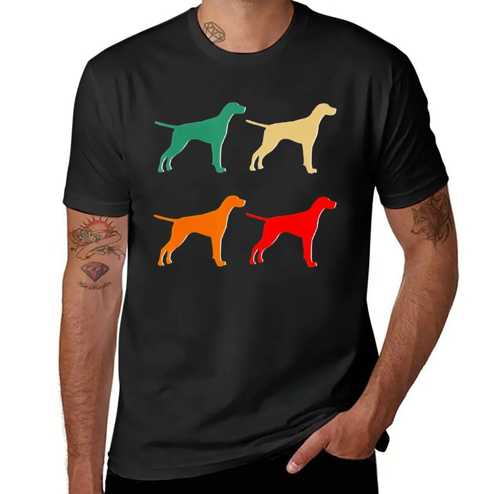 

English Pointer Gift Dog Lover Retro Vintage English Pointer T-Shirt customs cute tops mens champion t shirts