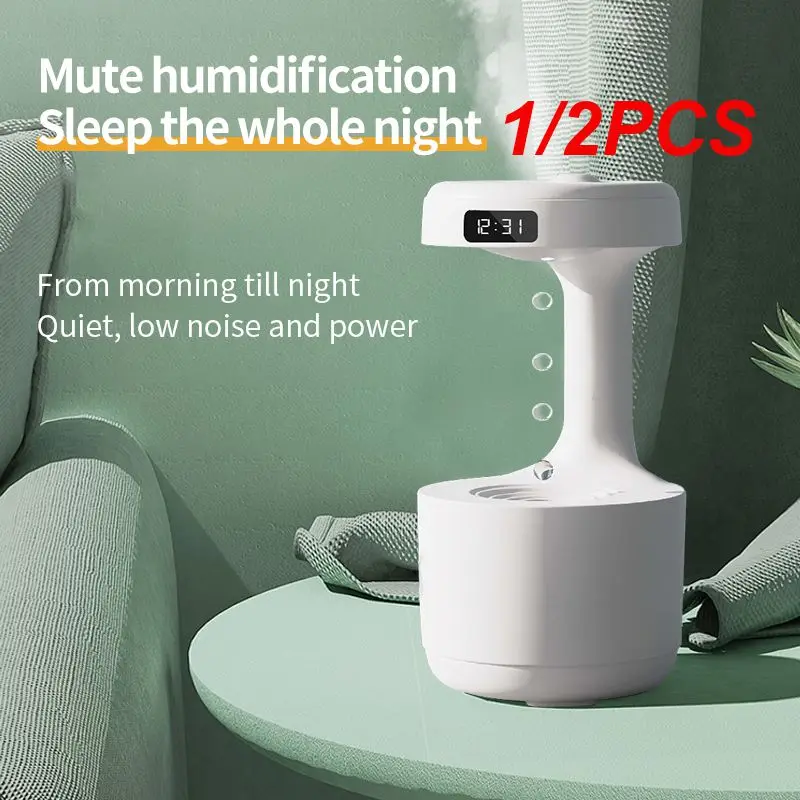 

1/2PCS Anti Gravity USB Air Humidifier Ultrasonic Air Purifier 800ML Levitating Water Drops Mist Maker Fogger Perfume