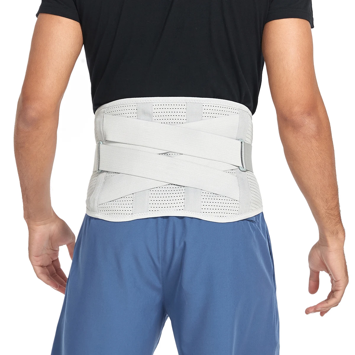 Back Brace for Men Breathable Waist Shapers Lumbar Lower Back Support Belt Herniated Disc Back Pain Relief Heavy Lifting decompression lumbar back belt waist band lower back support brace disc protrude spine orthopedic pain relief self heatin