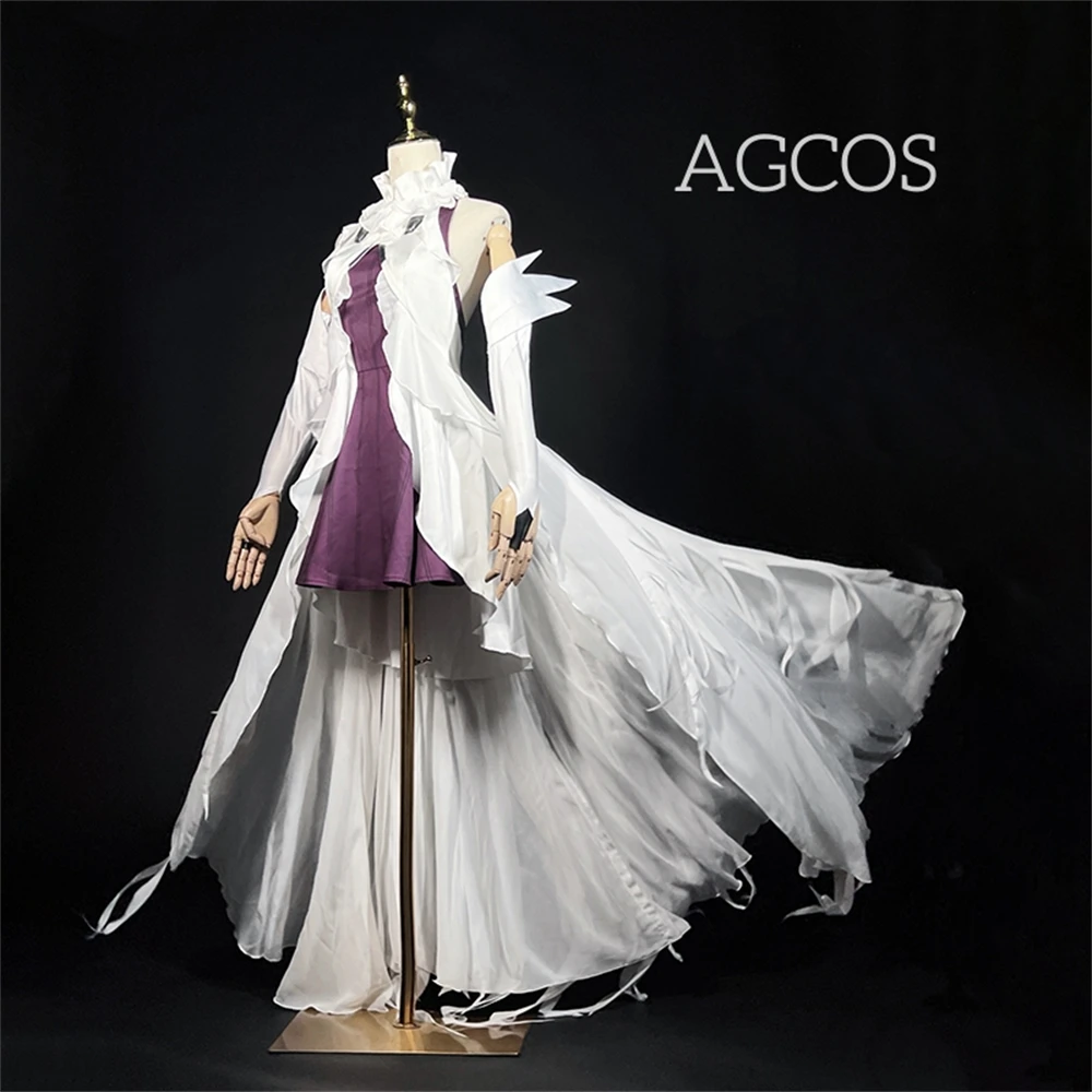 

AGCOS ギルティクラウン YUZURIHA INORI White Dresses Cosplay Costume Egoist Christmas Uniforms Cosplay Costumes Dress