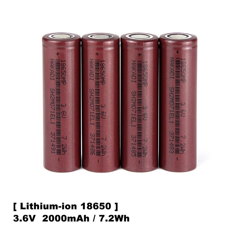 

Rechargeable 3C-5C Discharge 18650 3.7V 2000mah Batteries Lithium-ion For Power Tool DIY 24V 36V 48V Scooter Ebike Battery Pack