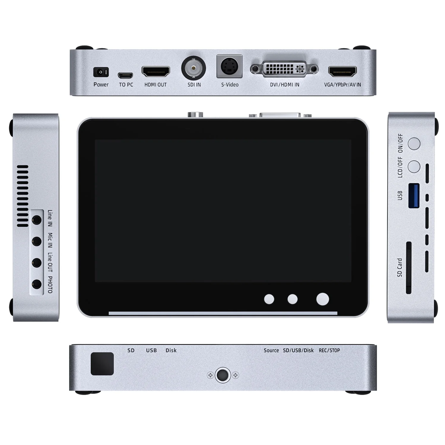 ޴ SSD ġ  ð ī޶, RCA HDMI VGA YPbPr Ƴα  ȭ, SDI ĸó ڽ, VHS DVI  