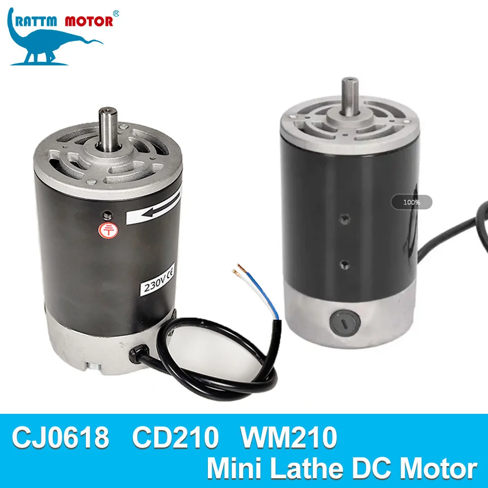 RATTM Mini Lathe Motor 550W 750W DC Brush Motor 110V 220V