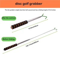 Disc Golf Retriever Telescoping Disc Golf Grabber Durable Stainless Steel Disc Golf Retrieving Device Retrieve Discs 1