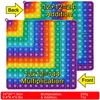 12x12 Multiplication 12+12 Addition Push Its Pop Bubble Fidget Toys, Right Angle Rainbow Educational Teaching Toys 2