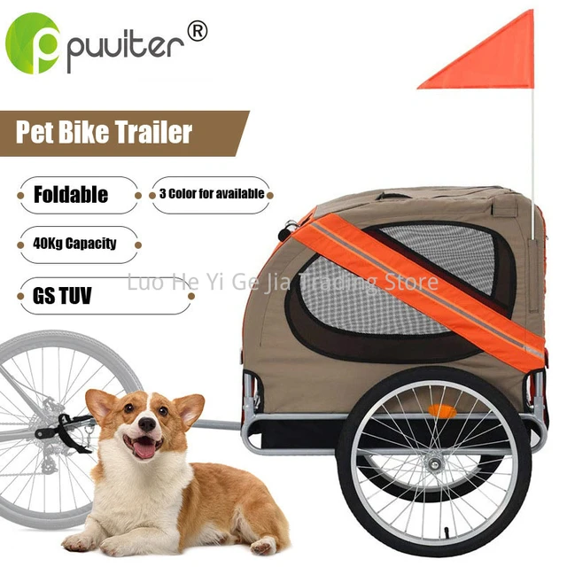 Bicycle Trailer 2 Wheels Pets, Aluminum Pet Bike Trailer
