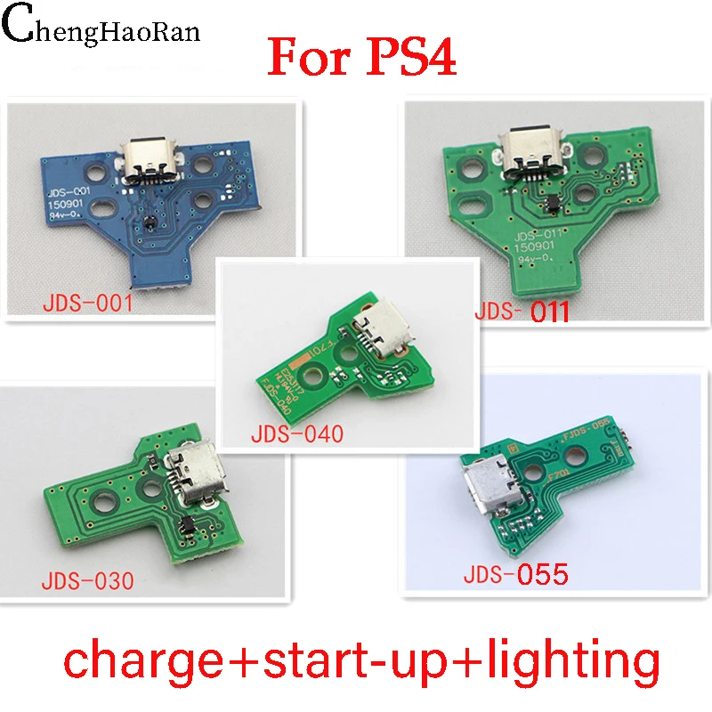 【Top-rated】 ChengHaoRan 2PCS For PS4 3-in-1 Charging Pad PS4 Game Console Controller Charging Interface Cable Repair Accessories.
