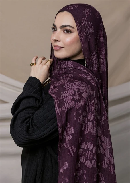 107424-a084ef.jpg 1 pièces Ramadan Hijab imprimé léopard femmes bohème aquarelle doux musulman Hijabs Floral respirant châle enveloppement écharpe foulard chaud