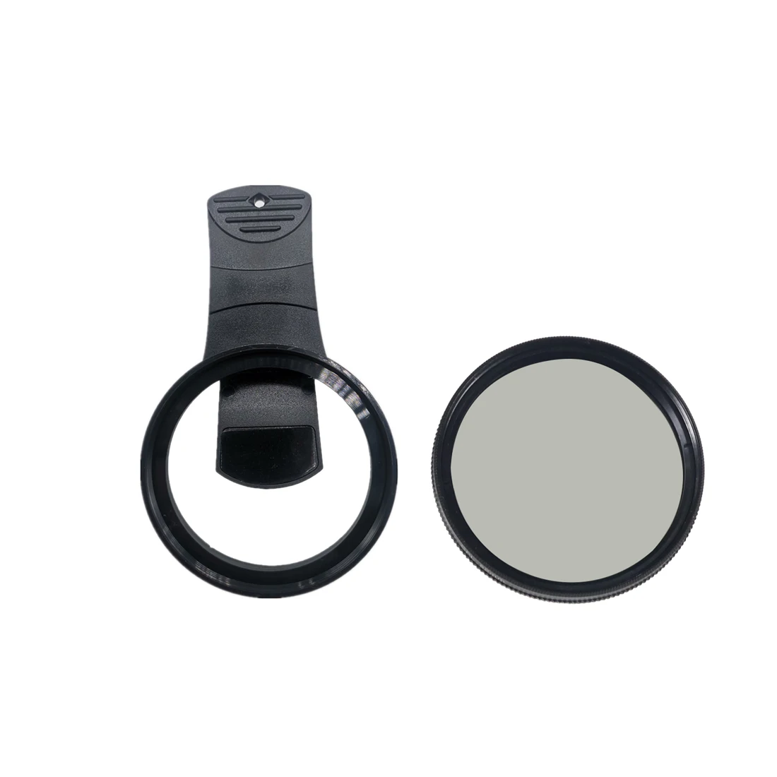 Universal 52MM Circular Phone Lens Portable Polarizer Camera Lens Clip CPL / UV Filter Kit for iPhone Mobile Phone Smartphone 2