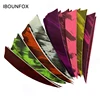 50pcs 4 Inch Left Wings Turkey Feathers Arrow Fletching Camo Color Archery Hunting Arrow Accessories Shield Cut 1