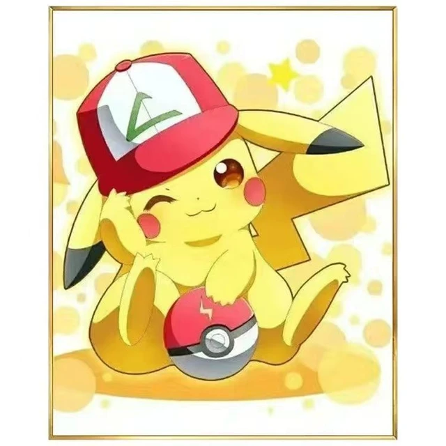 New Pokemon 9 Different Styles Diy Diamond Painting Pikachu Cartoon Cross  Stitch Full Circle Diamond Ice Sister Diamond Toys - Action Figures -  AliExpress