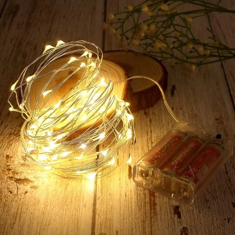 LED Fairy Lights - Copper Wire Garland String Lights for Outdoor & Indoor Decor