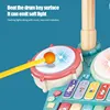 Kids Drum Set Toy for 3 Year Old Girl with Musical Instruments Microphone Lights Piano Keyboard Early Learning Educational Toys 6