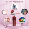 Rechargeable Airbrush Compressor Kit Air Brush Sprayer Gun Water Oxygen Deep Hydrating Machine for Nail Art Tattoo Cake Makeup 4