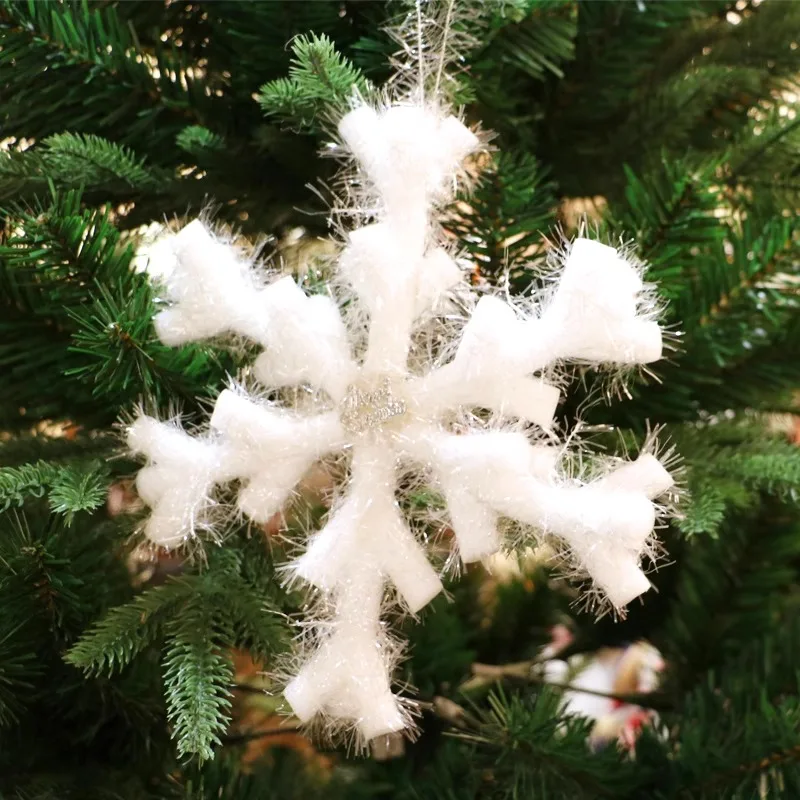 

Christmas three-dimensional snowflake piece foam three piece set window ceiling scene snowflake string pendant Christmas tree