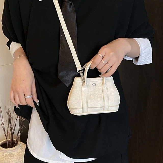 2025 New! Trendy Korean - Style Mini Bucket Bag for Girls - Fashionable, Simple Design, Versatile as Shoulder or Cross - body 1