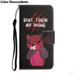Elegant Flip Wallet Leather Case with Butterfly, Flower, Cat, and Flamingo Design - Y6 2019 (My Phone)