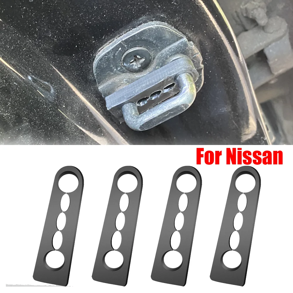 4X Car Door Lock Sound Deadener Ammortizzatore Buffer Per Nissan Qashqai X-Trail Tiida Juke Note Teana Rogue Pathfinder Seal Deadener