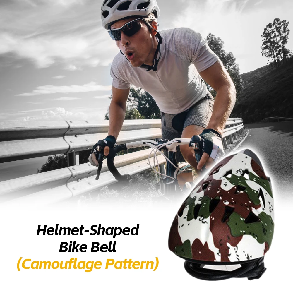 1Pc Bicycle Bell Helmet-Shaped MTB Horn Ring Safety Sound Alarm Handlerbar Cycling Warning Alarm Children Bike Accessories