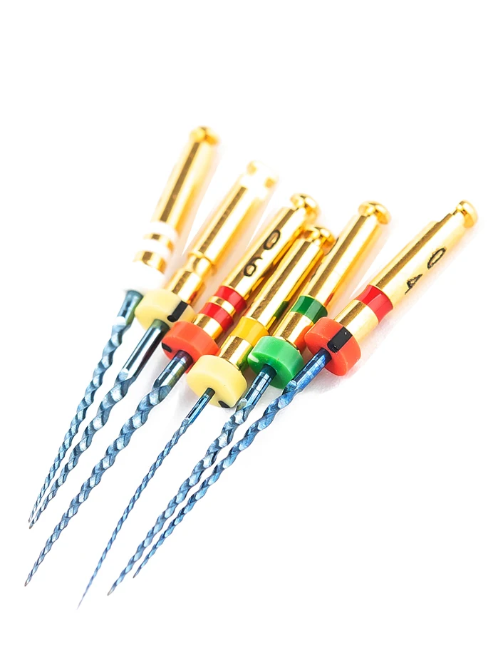 Endo Rotary Files Dental Endodontic X3 Taper Blue NITI Files 10/1PKs(60pcs) for Dentistry Endo Motor Treat tips