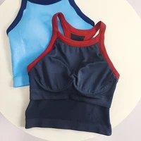 Women's Stylish Color-Block Sports Bra & One-Piece Yoga Tank Top - Shockproof for Running & Training, Outer-Wearable with Stylis - Image 3