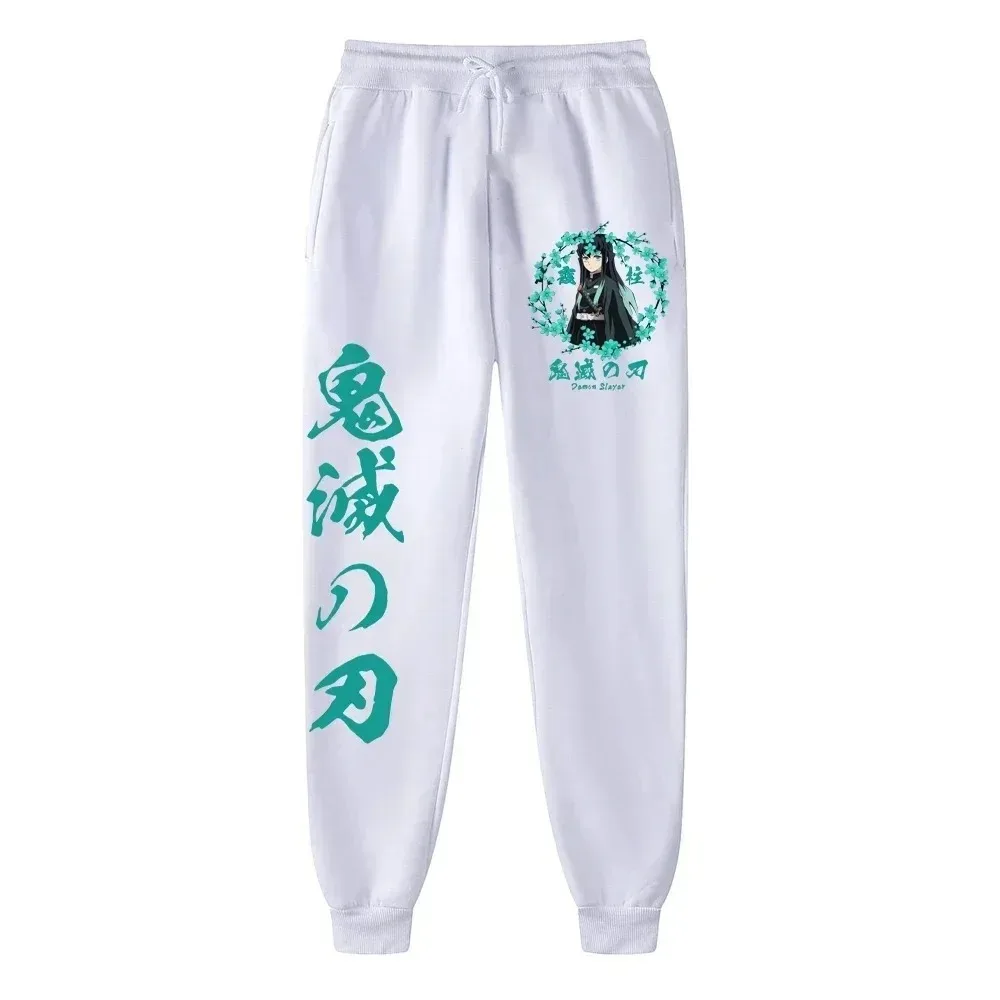 Autumn and Winter Japanese Anime Demon Slayer: Kimetsu No Yaiba Kamado Tanjiro Printed Trousers Men's Jogging Sweatpants S-3XL 6
