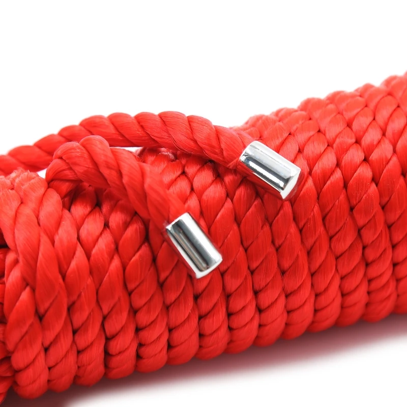 Exotic Shibari Accessory of Handcuffs Bondage Rope Metal Head Men Women Fetish Slave Role Play Binder Restraint Touch Tie Up Fun