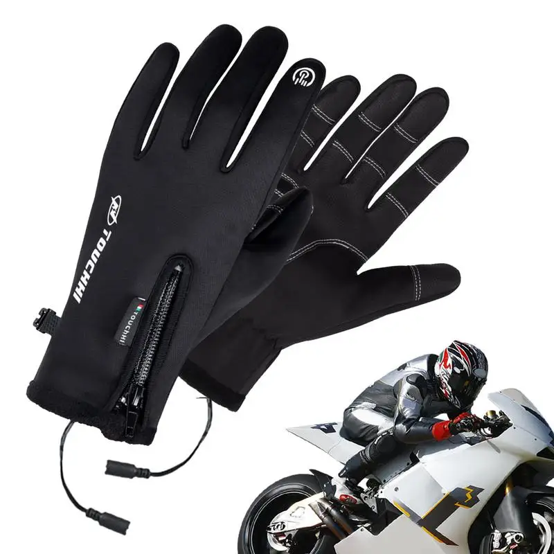 

Heated Gloves Touch-screen USB Rechargeable Warm Gloves Winter Thermal Waterproof Windproof Hand Warmer Gloves For Women Kids
