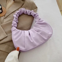 Sacs à main plissés pour femmes, sacs nuage en PU, sac à ati elles de loisirs, sacs initiés au shopping, sac à main boulette, sacs à main féminins, mode 6