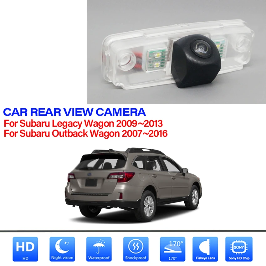 

HD Высококачественная Автомобильная камера заднего вида «рыбий глаз» для Subaru Legacy Wagon 2009 ~ 2013 Outback Wagon 2007 ~ 2014 2015 2016